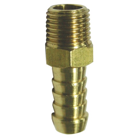 SCORPION - BRASS 1/4 INCH M X 3/8 INCH HOSE TAIL 